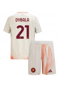 AS Roma Paulo Dybala #21 Babytruitje Uit tenue Kind 2024-25 Korte Mouw (+ Korte broeken)